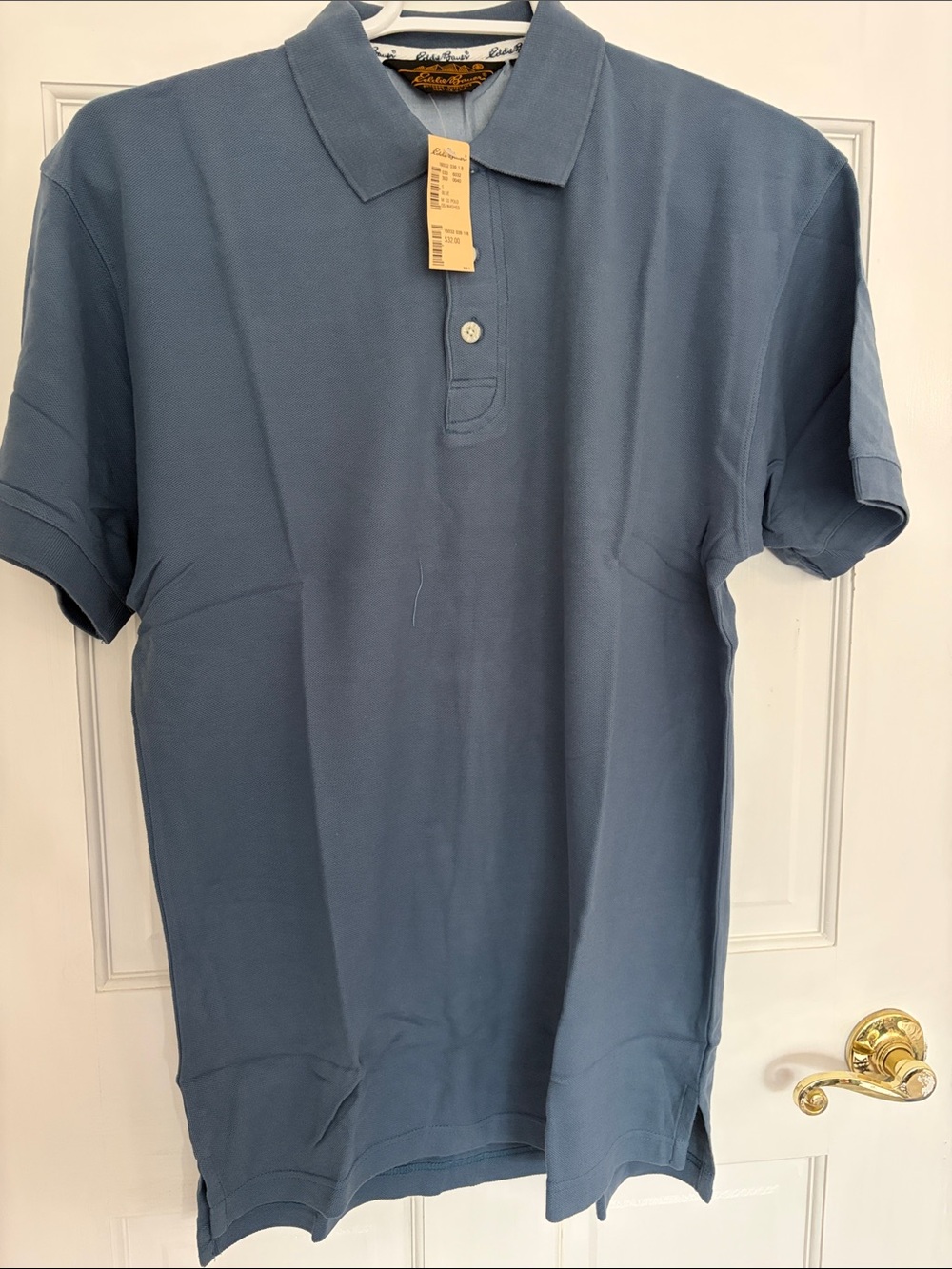 Vintage Eddie Bauer Slate Blue Short-Sleeve Polo